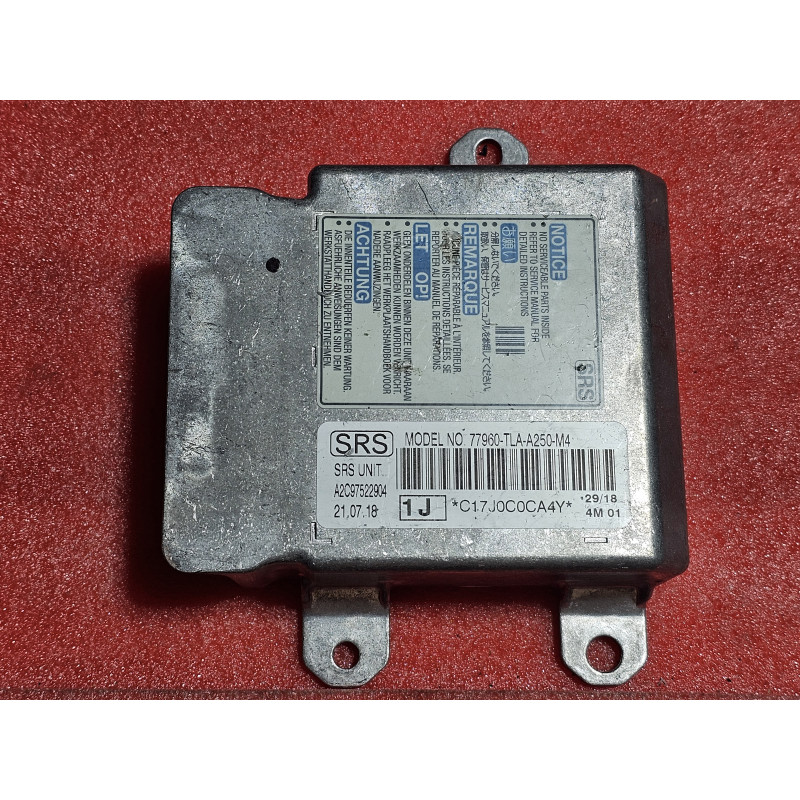 77960-TLA-A250-M4 Honda CR-V Airbag Control Module 2017-2018 77960-TLA-A25