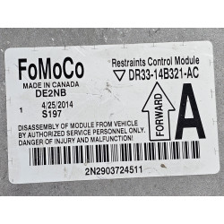 DR33-14B321-AC Ford Mustang Airbag SRS Restraints Control Module 2013-2014