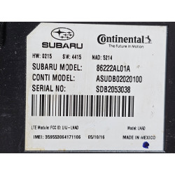 86222AL01A Subaru Legacy Telematics Communication Control Module 2016-2019