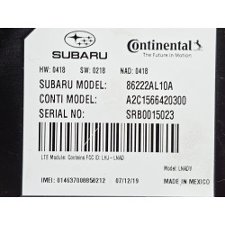 86222AL10A Subaru Legacy Telematics Communication Control Module 2016-2019