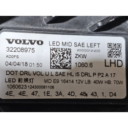 32208975 Volvo XC60 Left Mid LED System Headlight 2018-2022