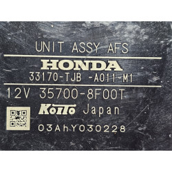 33170-TJB-A011-M1 Acura RDX Headlight AFS Control Module 2019-2020