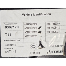 A1677333000 Mercedes-Benz GLE Left Rear Door Panel 2020-2025 A1677300001