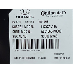 86222AL11A Subaru Legacy Telematics Communication Control Module 2016-2019