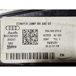 80A945070A Audi Q5 Right Rear Bumper Tail Lamp 2018-2020