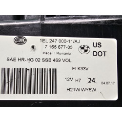 63127165677 BMW Z4 Left Halogen Headlight 2003-2008 63126941551