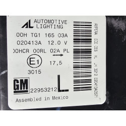 22953212 Opel Ampera EV Left LED Halogen Headlight 2011-2015 22779833