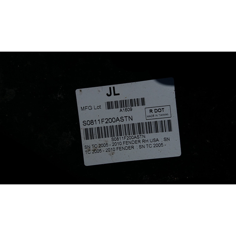 5380121120 Scion tC Right Front Fender 2005-2010