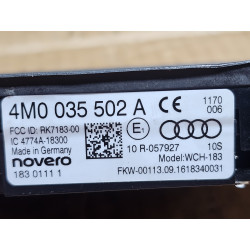 4M0035502A Audi Q7 wireless phone charging module panel 2017-2019
