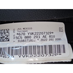 5C5880201AE Volkswagen Beetle Steering Wheel Driver Airbag 2012-2019