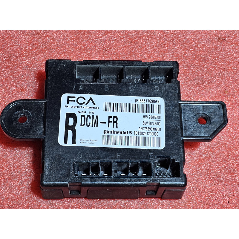 68517698AB Dodge Ram 1500 Right Front Door Control Module 2019-2024