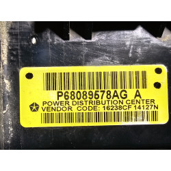 68089578AG Dodge Ram 1500 Power Distribution Fuse Box 2013-2014 68089578AE