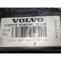 31420119 Volvo S60 Left Halogen Headlight 2014-2018 31420287