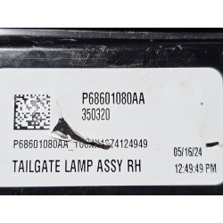 68601080AA Dodge RAM 1500 Ramcharger Right Tailgate Inner LED Tail Lamp