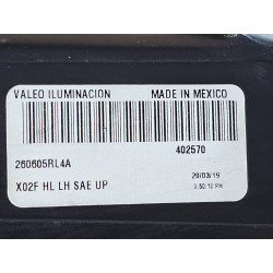 260605RL4A Nissan Kicks Left LED Halogen Headlight 2018-2020