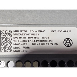 5C0035684E Volkswagen Jetta Navigation GPS Radio Media CD Player 2016-2019