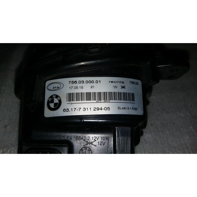 63177311294 BMW 5 Right LED Fog Lamp 2014-2016