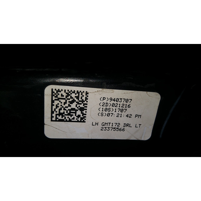 23375566 Chevrolet Equinox Left LED Daytime Running Fog Lamp 2016-2017