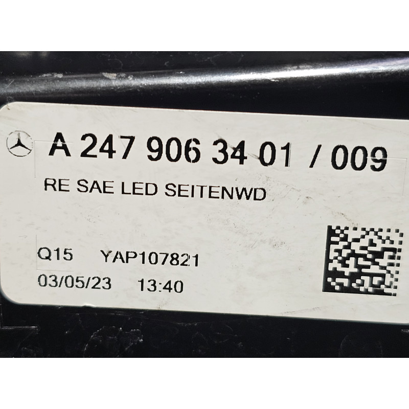 A2479063401 Mercedes-Benz GLA Right LED Tail Lamp 2021-2024