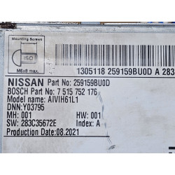 25915-9BU0D Nissan Frontier Navigation Radio Receiver Screen Display 2022