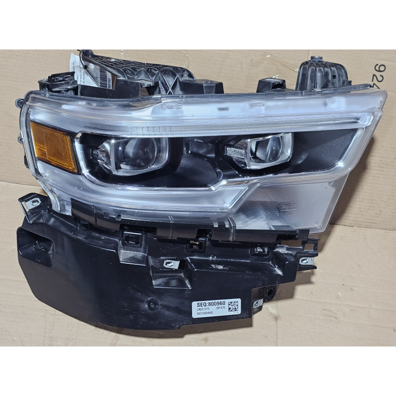 68316084AG Dodge Ram 1500 Right Full LED Dynamic AFS Bi-LED Headlight