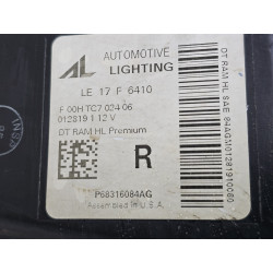 68316084AG Dodge Ram 1500 Right Full LED Dynamic AFS Bi-LED Headlight
