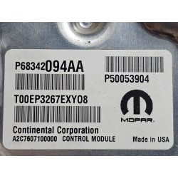 68342094AA Fiat 500X Engine Control Computer Module ECM 2018-2021