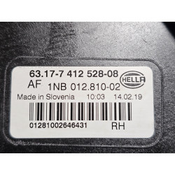 63177412528 BMW X3 Right LED Fog Lamp 2017-2019