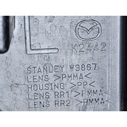 KB8A-51-5M0C Mazda CX-5 Left Rear Bumper Reflector Lamp 2017-2021 K123515M0
