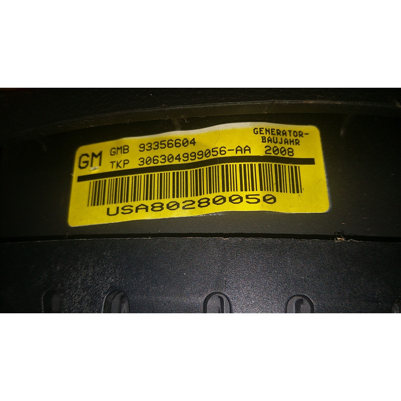 93356604 Saturn Astra Steering Wheel Airbag 2008-2009