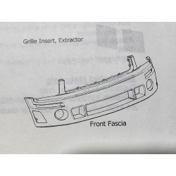 Ford Mustang GT Roush Front Bumper Grills 2005-2009