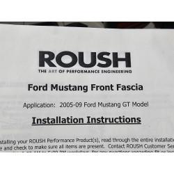 Ford Mustang GT Roush Front Bumper Grills 2005-2009