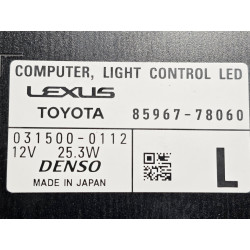 85967-78060 Lexus NX Left Headlight LED Control Ballast Module 2022-2025