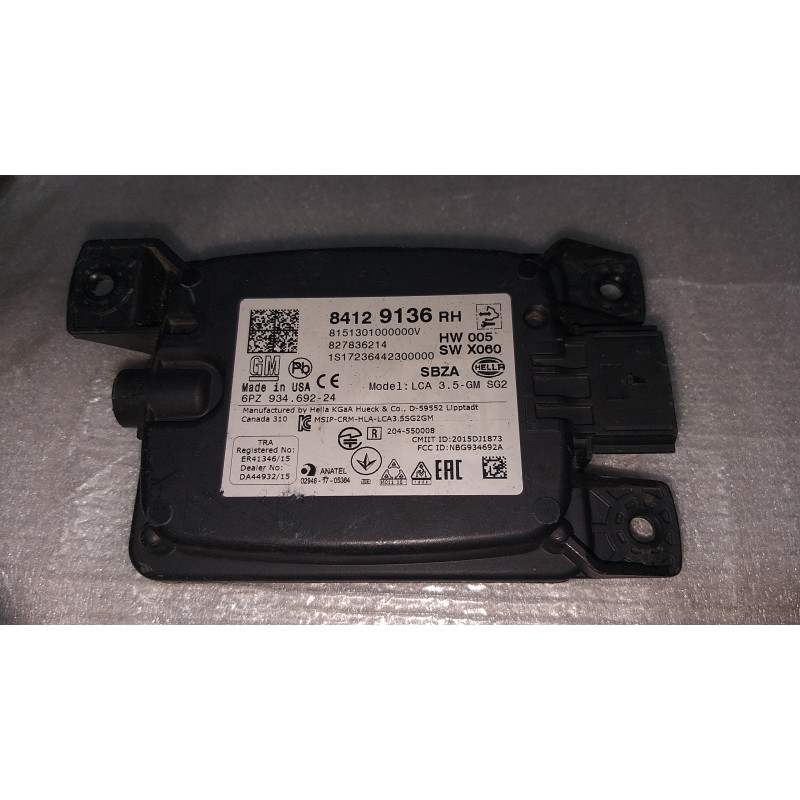 84129136 Chevrolet Equinox Right Blind Spot Sensor Module 2018-2020