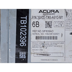 39100-TX6-A910-M1 Acura ILX Radio Audio Monitor Receiver 2019-2022