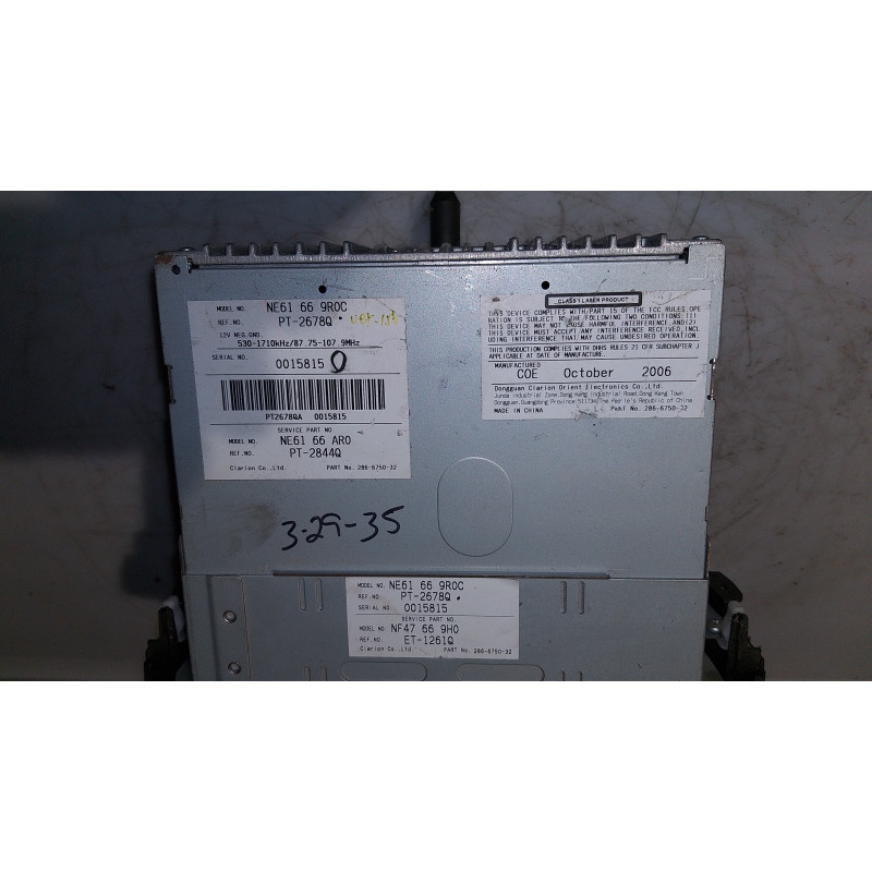 NE61-66-9R0C Mazda Miata Radio CD Player BOSE 2006-2008 NF47669H0