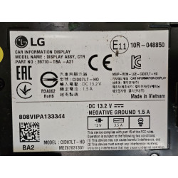 39710-TBA-A21 Honda Civic Touch Screen Info Navigation Display Monitor