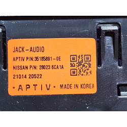 28023-6CA1A Nissan Sentra Console USB Auxiliary Jack Hub Port 2019-2025