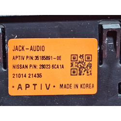 28023-6CA1A Nissan Sentra Console USB Auxiliary Jack Hub Port 2019-2025