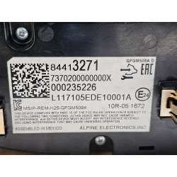 84413271 Chevrolet Volt AC Heater Climate Control Panel 2018 84102013