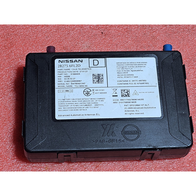 28275-6FL2D Nissan Murano Telematics Communication Control Module 2018-2025