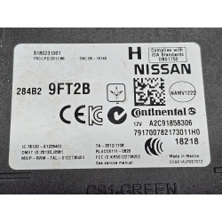 284B2-9FT2B Nissan Titan Body Control Module BCM 2018-2022