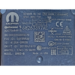 68263397AE Dodge Ram Right Blind Spot Radar Monitor Sensor Module 2019-2024