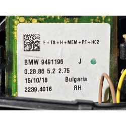 51168737504 BMW Z4 Right Power Fold Turn Heated Memory Mirror 2019-2024