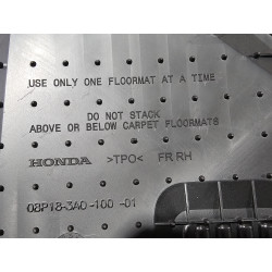 08P18-3A0-100-01 Honda CR-V Front All-Weather Carpet Floor Mats Set