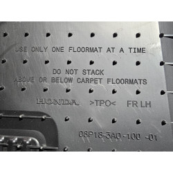 08P18-3A0-100-01 Honda CR-V Front All-Weather Carpet Floor Mats Set