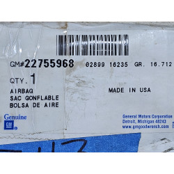 22755968 Cadillac Escalade Front Driver Seat Airbag 2012-2014