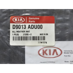 D9013ADU00 Kia Sportage All Weather Carpet Floor Mats Set 4pc 2017-2021