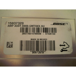 15937320 Cadillac Escalade Bose Radio Amplifier 2007-2011
