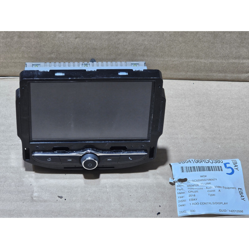 42456917 Chevrolet Malibu Radio Screen Display Receiver 2016-2018 42505018